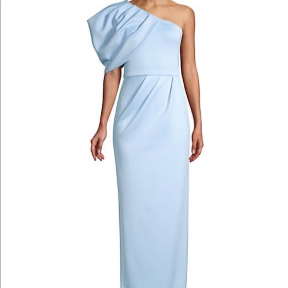 Black Halo Egan One Shoulder Gown 